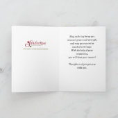 がん患者の希望の宗教的バラを得る カード (内部)