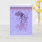 がん患者の生存者グリーティングカード – Cancer Sur カード (黄色い花)