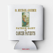 がん患者の聖ミカエル・アルジェミール保護聖人 缶クーラー (裏面)