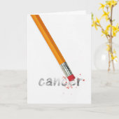 がん患者用鉛筆イレーザー カード (黄色い花)