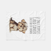 がん患者 フリースブランケット (正面(横))