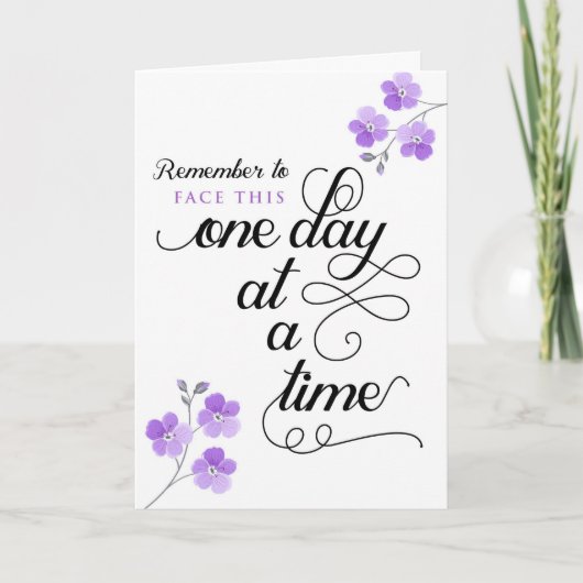 がん患者、顔1日に1回 カード (正面)