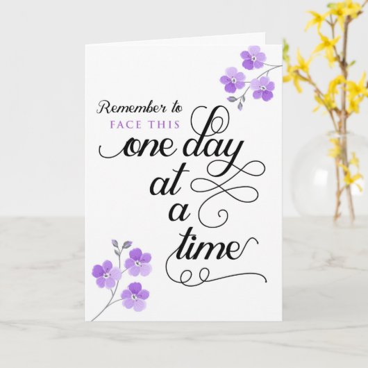 がん患者、顔1日に1回 カード (黄色い花)