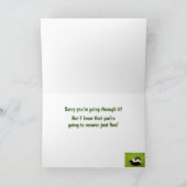 がん悪臭おもしろい勇気付けられる カード (内部)