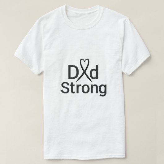 がん意識向上Tシャツ - がんと闘う強いお父さんへ Tシャツ (デザイン正面)