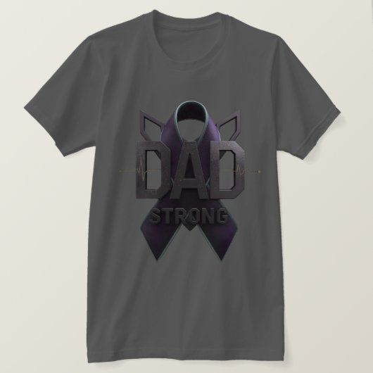 がん意識向上Tシャツ - がんと闘う強いお父さんへ Tシャツ (デザイン正面)