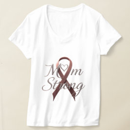 がん意識向上Tシャツ – 強いママのインスピレーション Tシャツ