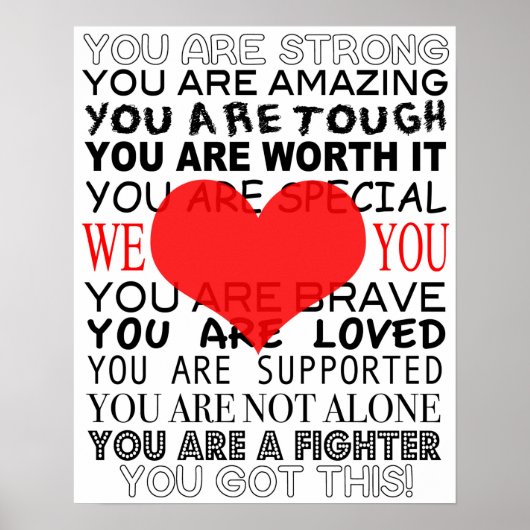 がん感動的患者ポスター ポスター (正面)