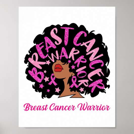がん戦士クイーンブラックウィメンピンクリボンオクターブ ポスター (正面)