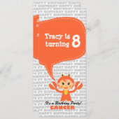 がん招待状誕生会 招待状 (正面/裏面)