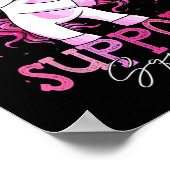 がん支持分隊シャツ乳がん認識度 ポスター (角)