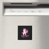 がん支持分隊シャツ乳がん認識度 マグネット (インサイチュ (食洗機))