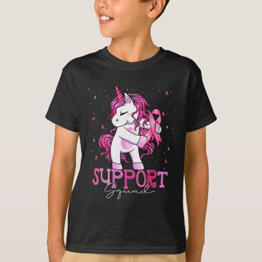 がん支持分隊シャツ乳がん認識度 Tシャツ (正面)