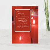 がん支持宗教勇気付けられる平和Red C カード (正面)