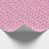 がん支持用ピンクリボン ラッピングペーパー (角)