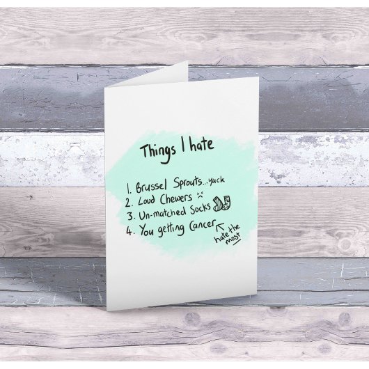 がん支援および勇気付けられる カード