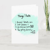 がん支援および勇気付けられる カード (正面)