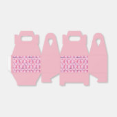 がん支援と認識度のためのピンクリボン フェイバーボックス (折り畳みなし)