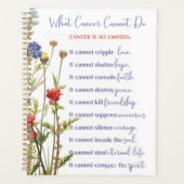 がん支援勇気付けられる野花 プランナー手帳 (正面)