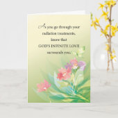 がん放射線宗教支援緑花 カード (黄色い花)
