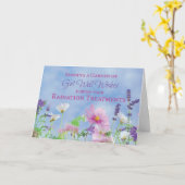 がん放射線治療トリートメント園で元気になる カード (黄色い花)