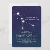 がん星占いベビーシャワー 招待状 (正面)