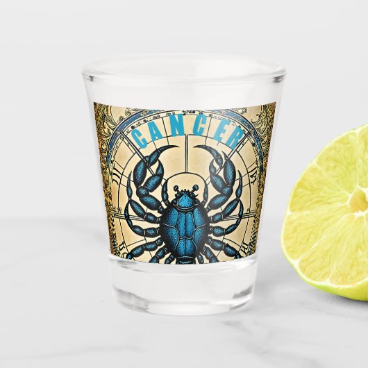 がん星占い徴候 ショットグラス (正面)