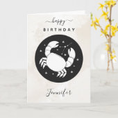 がん星占い〔占星術の〕十二宮図スターサイン占星術大理石 カード (黄色い花)