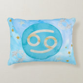 がん星占い〔占星術の〕十二宮図Sign Chartsアクセント枕 アクセントクッション (正面)