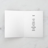 がん星印の誕生日カード カード (内部)