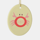 がん星印カニオーナメント セラミックオーナメント (右)