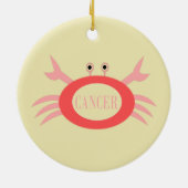 がん星印カニオーナメント セラミックオーナメント (裏面)