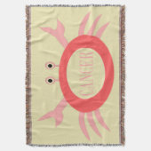 がん星印カニブランケット スローブランケット (正面縦)