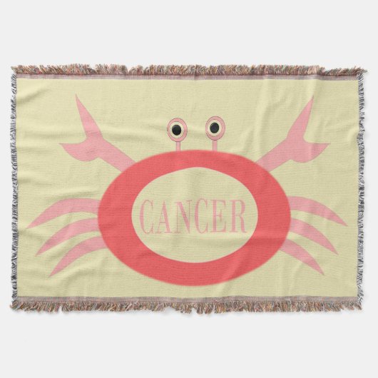 がん星印カニブランケット スローブランケット (正面)