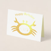 がん星印カニ箔カード 箔カード (正面)