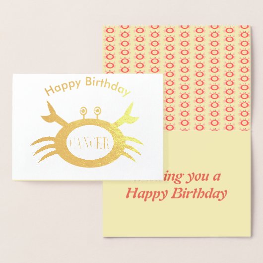 がん星印カニ箔カード 箔カード (ディスプレー)