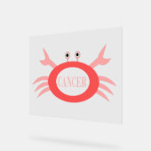 がん星印カニ アクリルサイン (傾斜)