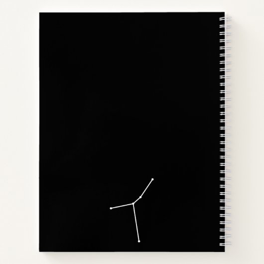 がん星座と〔占星術の〕十二宮図記号 ノートブック (裏面)