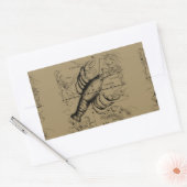 がん星座のヘベリアス1690熱烈 長方形シール (封筒)