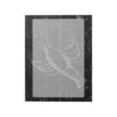 がん星座ヴィンテージ版木、銅版、版画 ノートパッド (回転)