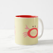 がん星看板カニのマグカップ ツートーンマグカップ (正面右)