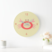 がん星看板カニの壁時計 ラージ壁時計 (ホーム)