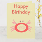 がん星看板カニカスタムビッグカード カード (黄色い花)