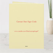 がん星看板カニカスタムビッグカード カード (裏面)