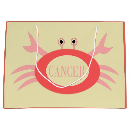 がん星看板カニカスタム抱き枕 ラージペーパーバッグ (正面)