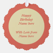 がん星看板カニカスタム オーナメントカード (裏面)