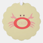 がん星看板カニカスタム オーナメントカード (正面)