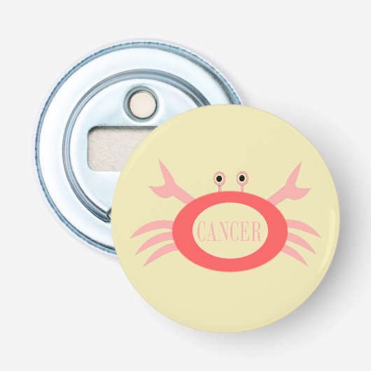 がん星看板カニボトルオープナー 栓抜き (正面)