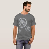 がん曼荼羅 メンズダークシャツ Tシャツ (正面フル)