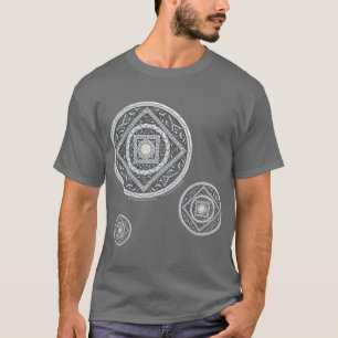がん曼荼羅 メンズダークシャツ Tシャツ